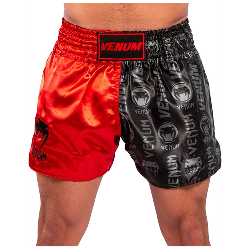 фото Шорты для тайского бокса venum logos black/red (l)