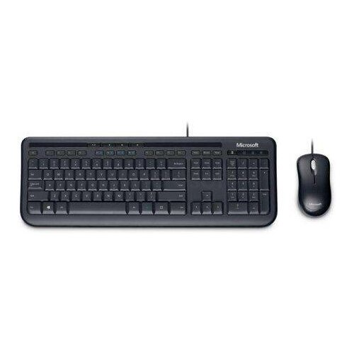 Комплект Клавиатура + мышь проводная Microsoft Wired Desktop 600, USB, Black (комплект), Черный 3J2-00015