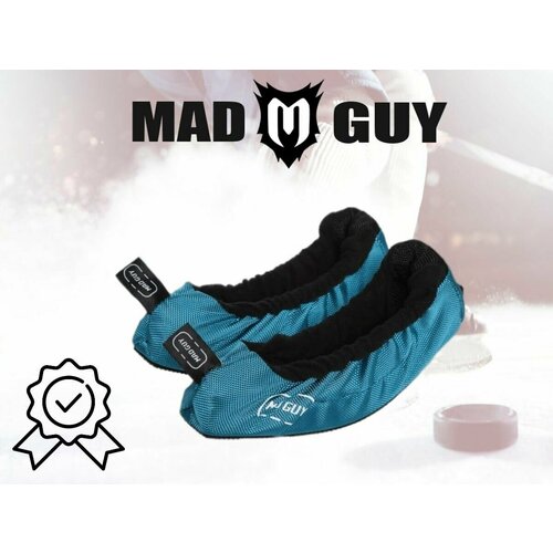 фото Чехлы для коньков mad guy dry&go pro (m, синие)