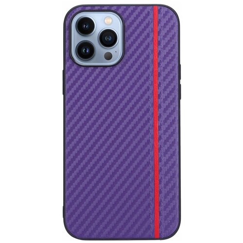 фото Чехол g-case для apple iphone 13 pro max carbon purple gg-1527