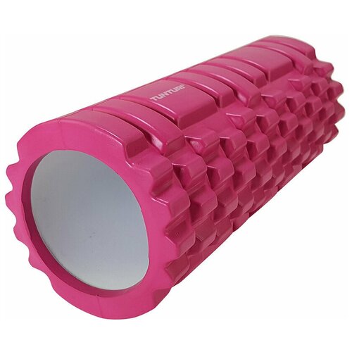 фото Цилиндр tunturi yoga foam grid roller, 33 см, розовый
