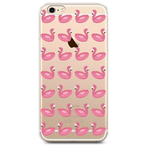 фото Силиконовый чехол "надувные фламинго" на apple iphone 6 plus/6s plus / айфон 6 plus/айфон 6s plus case place