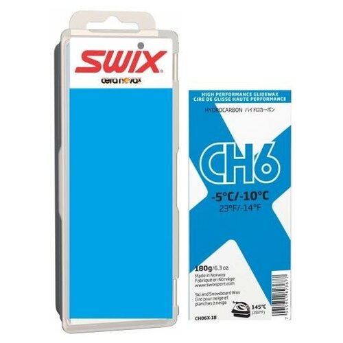 фото Мазь скольжения swix ch6x, (-5-10 c), blue, 180 g без крышки