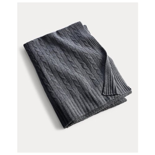 фото Плед ralph lauren cable cashmere charcoal 150x150 см ralph lauren home