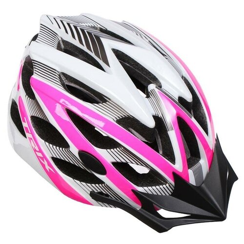 фото Trix шлем вело кросс-кантри 25 отверстий регулировка обхвата l 59-60см in mold красно-белый