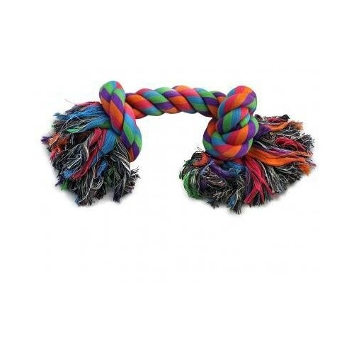 фото Triol грейфер 2 узла веревка цветная канат для собак текстиль цветной 24 см (2 шт)