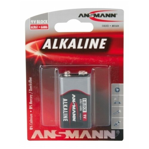 Батарейка ANSMANN RED 1515-0000 6LR61 BL1 батарейка 2cr5 ansmann bl1 1 штука 5020032