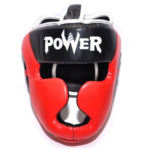 фото Шлем боксерский power, пвх красный, размер l sprinter