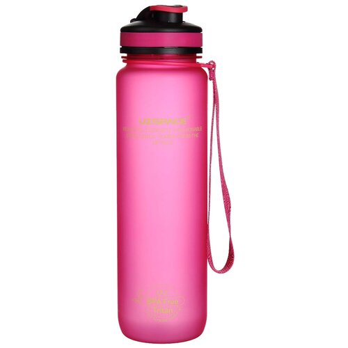 фото Uzspace бутылка для воды uzspace colorful frosted 3032, 1000 мл, цвет: розовый