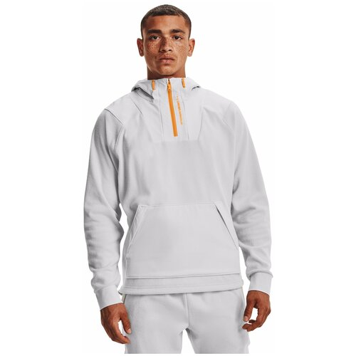 фото Толстовка under armour rush fleece hoodie серый sm 1366177-014