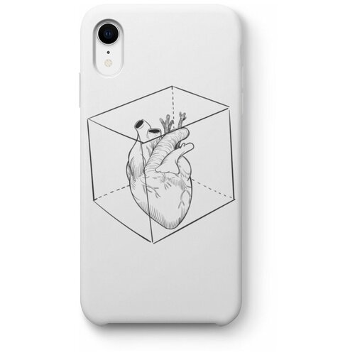 фото Чехол для iphone xr "heart in the cage", белый black pack