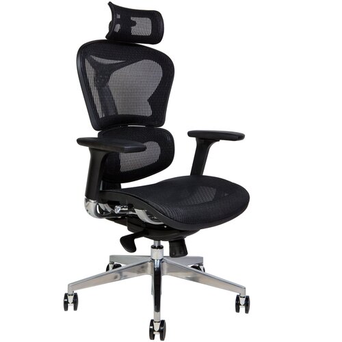 фото Кресло офисное norden hero black/черный пластик/черная ткань norden chairs