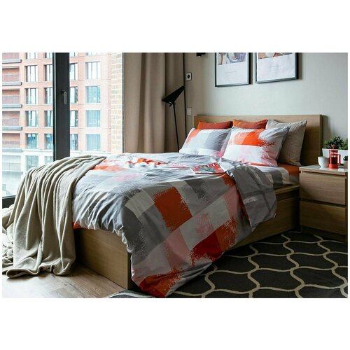 фото Комплект постельного белья grazia-textile 2-спальный sketch, сатин, наволочки 70x70 2 шт. grazia textile