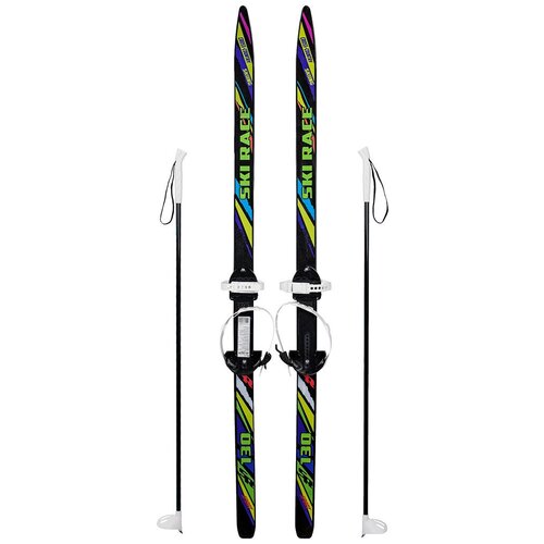 фото Лыжи подростковые ski race с палками, 130/100 олимпик