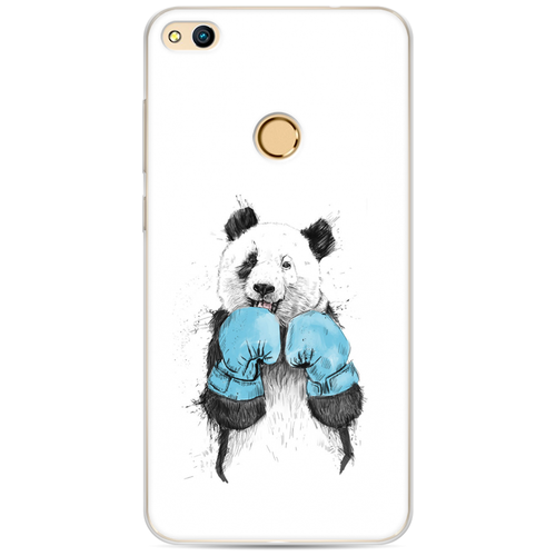 фото Силиконовый чехол панда боксер на huawei honor 8 lite case place
