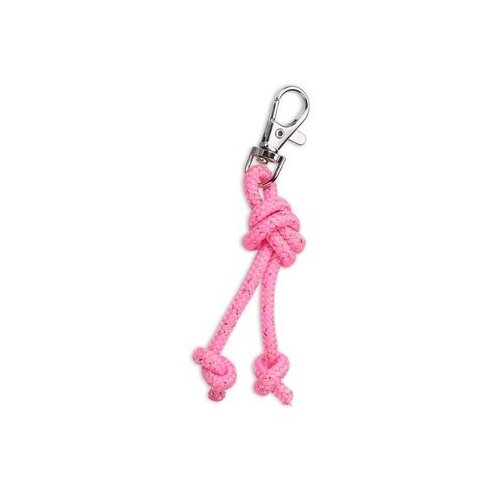 фото Сувенир брелок скакалка для художественной гимнастики indigo sm-392 розовый-люрекс