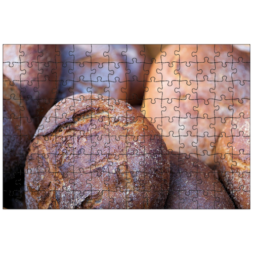 фото Магнитный пазл 27x18см."буханка, фермерский хлеб, печь" на холодильник lotsprints