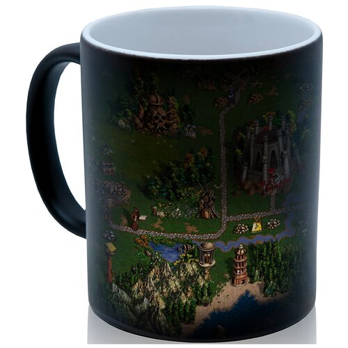 фото Кружка хамелеон heroes of might and magic, герои меча и магии. карта игры, недорогой подарок drabs