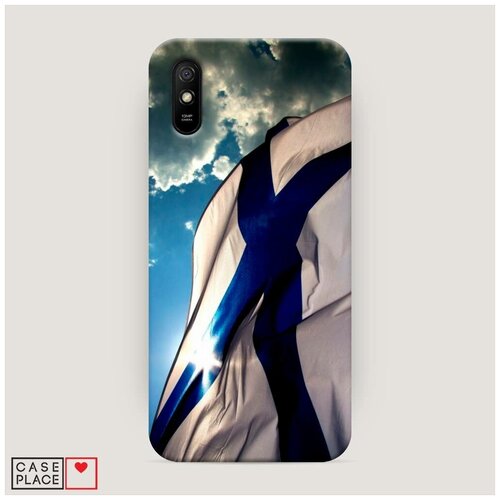 фото Чехол пластиковый xiaomi redmi 9a вмф развевающйся флаг case place