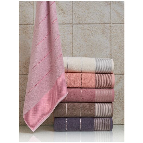 фото Diva afrodita полотенце safran цвет: розовый (50х90 см)