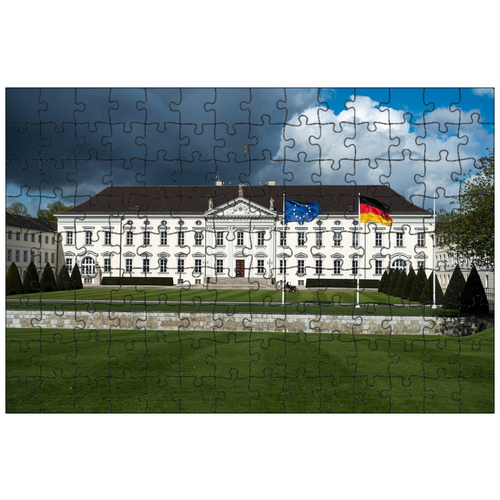 фото Магнитный пазл 27x18см."германия, федеральный президент, замок" на холодильник lotsprints
