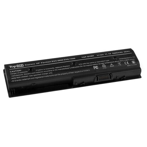 фото Аккумуляторная батарея topon для ноутбука hp pavilion dv7-7000 11.1v (4400mah)