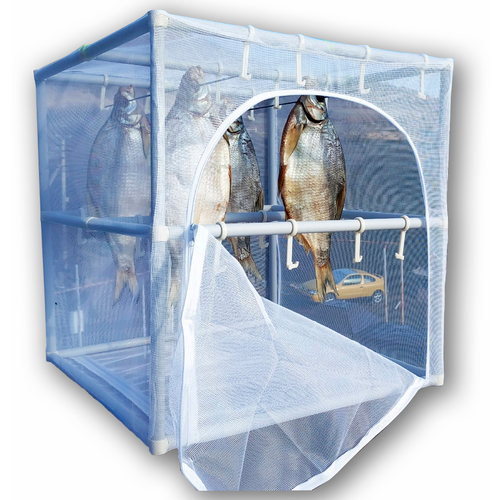 фото Сушилка для рыбы "куб 50 см" (подвесная, каркасная) бетекс
