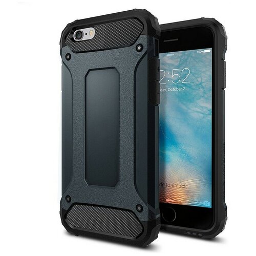 фото Противоударная накладка armor case для apple iphone 4g черный opt-mobile