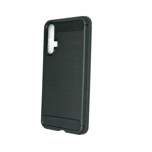 фото Чехол- накладка для huawei honor 20/20s becation carbon fiber tpu antishock черный