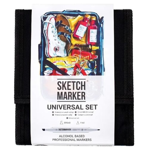 фото Набор маркеров sketchmarker 'universal' 12 штук в сумке-органайзере