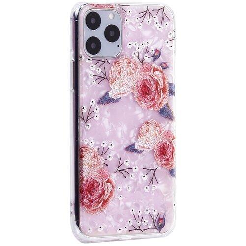 фото "чехол-накладка пластиковый mitrifon для iphone 11 pro (5.8"") с силиконовыми бортами розовый вид №3"