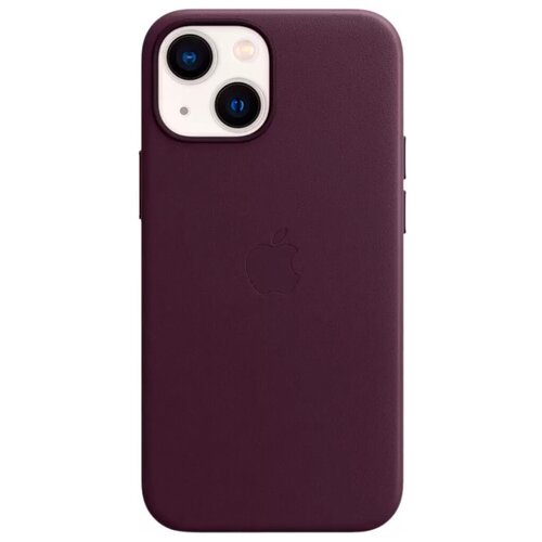 фото Кожаный чехол apple magsafe для iphone 13 mini цвета «темная вишня»