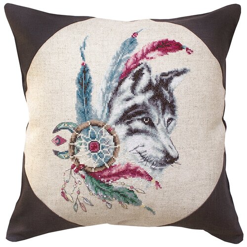 фото Набор для вышивания, подушка волк, luca-s 40 х 40 см ( pb143 )