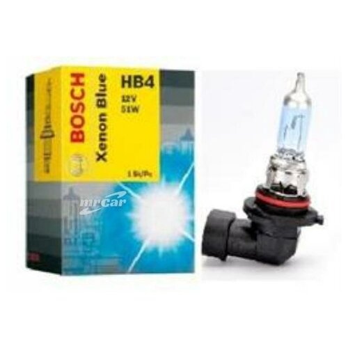 фото Bosch 1987302155 лампа галогеновая головного света hb4 p22d xenon blue 12v 51w картон 1 шт