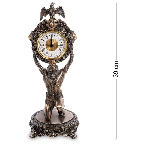 фото Ws-1003 статуэтка-часы "атлант" veronese