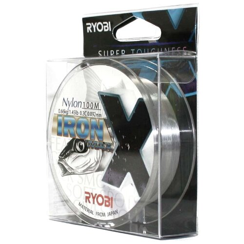 фото Леска ryobi nylon iron 100m d-0.181 #2.7kg transparent rbltr181