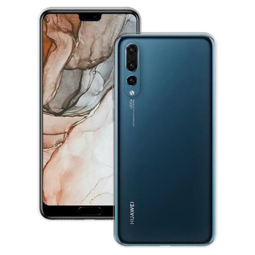 фото Чехол-накладка borasco huawei p20 pro силиконовая, прозрачный