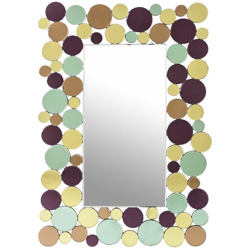 фото Kare design зеркало circles, коллекция "круги" 80*120*2, стекло, мдф, мультиколор
