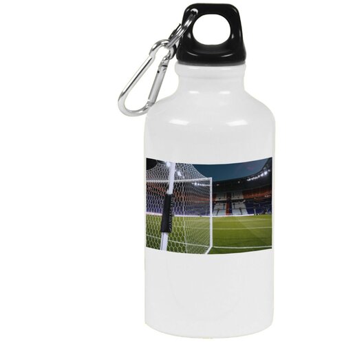 фото Бутылка с карабином coolpodarok футбол футбольные ворота газон поле