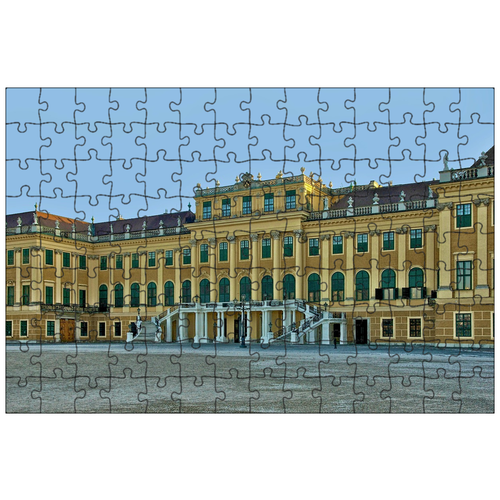 фото Магнитный пазл 27x18см."вена, австрия, замок шенбрунн" на холодильник lotsprints
