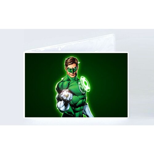 фото Обложка на зачетную книжку зелёный фонарь, green lantern №8 suvenirof-shop