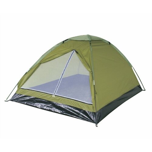 фото Палатка туристическая 2-х местная 200*150*110 см. внешний тент: водостойкость pu 800 мм. материал тента, внутренней палатки: полиэстер 190t лето