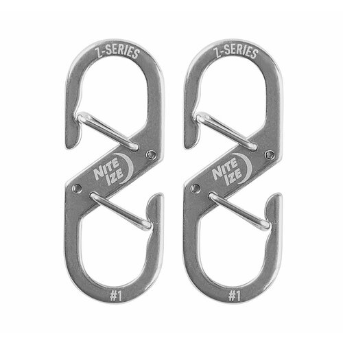 фото Карабин nite ize z-series dual carabiner #1 - стальной 2 шт