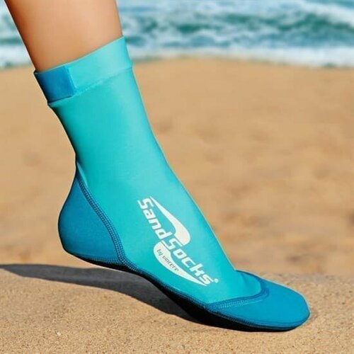 фото (l) vincere sand socks marine blue носки для пляжного волейбола голубой