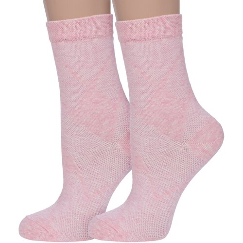 фото Носки para socks, 2 пары, размер 23, розовый