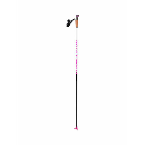 фото Детские лыжные палки kv+ tornado plus junior pink, 140 см, розовый/черный