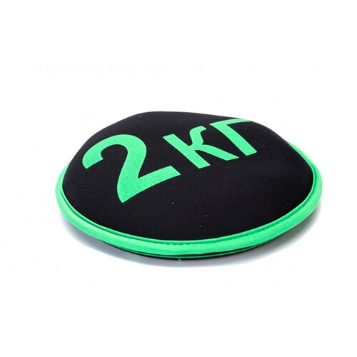 фото Утяжелитель универсальный 2 кг bradex диск sf0284 черный/зеленый