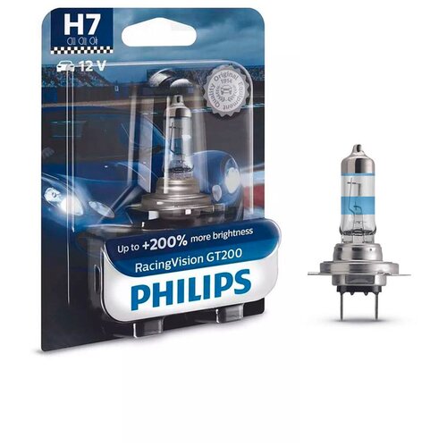 фото Лампа галогенная philips racingvision gt200 h7 12v 55w px26d, 1 шт. (блистер)