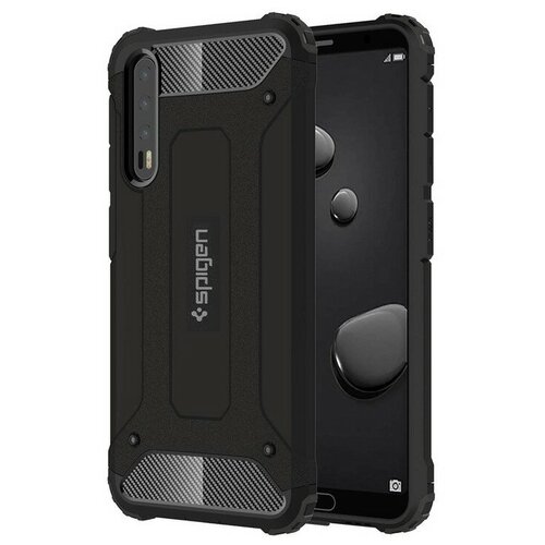 фото Противоударная накладка armor case для huawei p20 pro черный opt-mobile