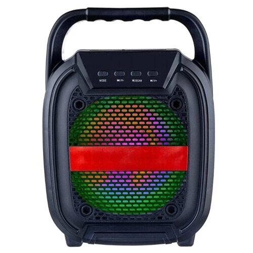 фото Колонка портативная perfeo power box 5, bluetooth, функция tws, fm-usb-aux-mp3, rgb-подсветка, 5вт